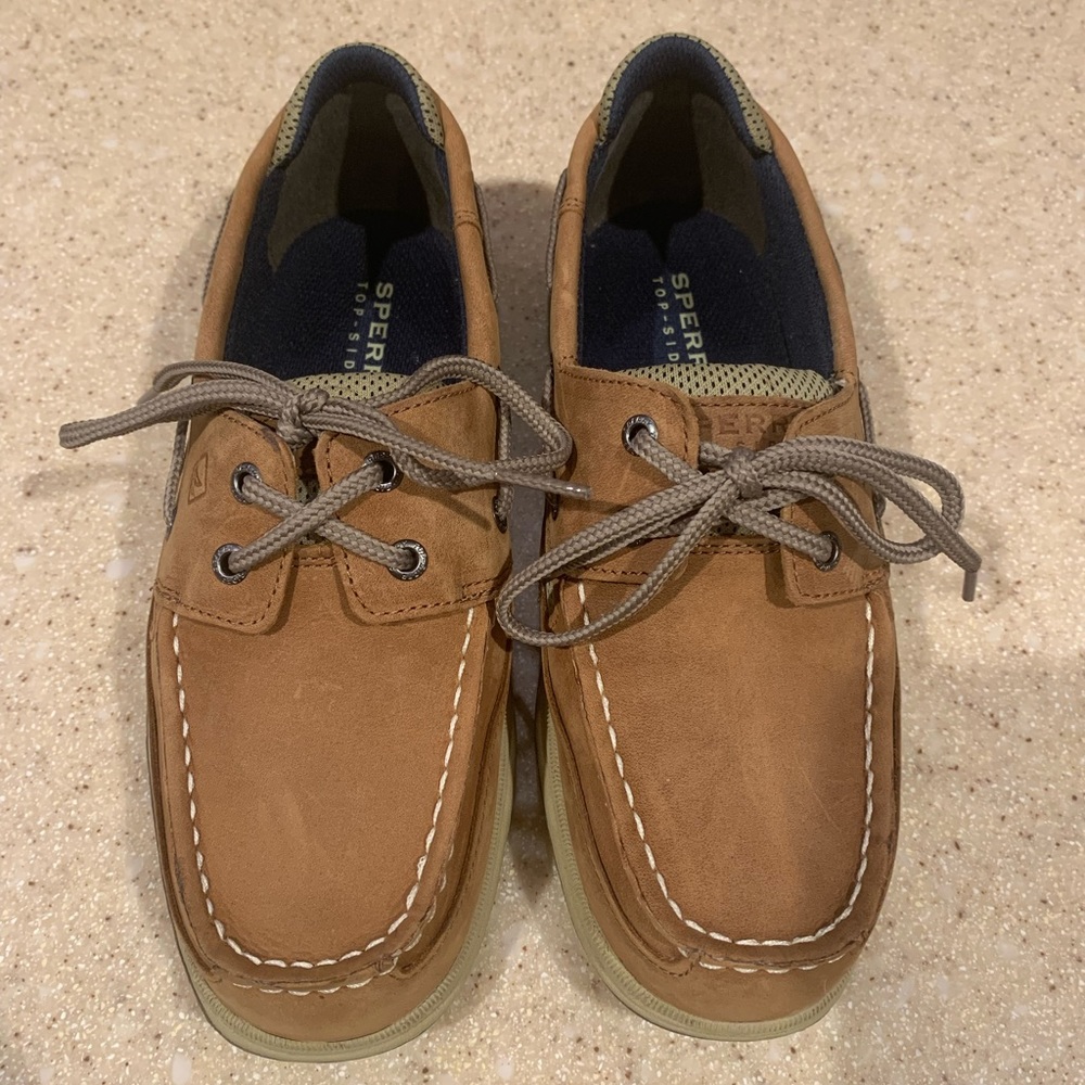 New Sperry Boys Lanyard Top-Sider Shoes, Size 4